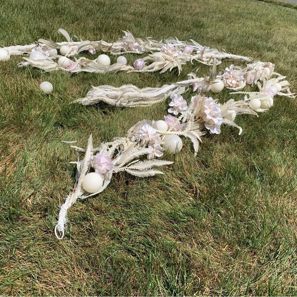Romantic Garland With Ornaments and Faux Florals